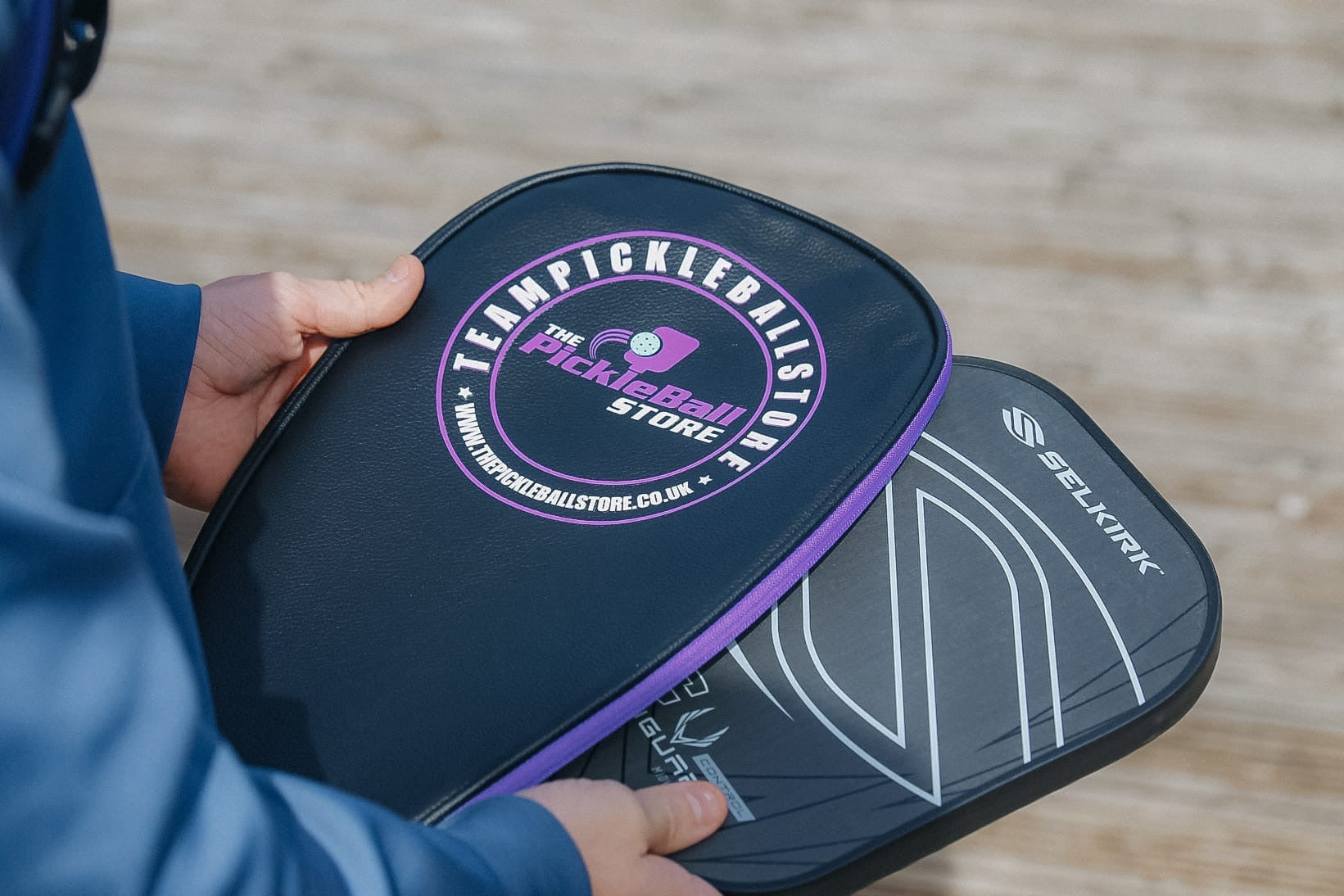 Team Pickleball Store Premium Faux Leather Paddle Case - The Pickleball Store