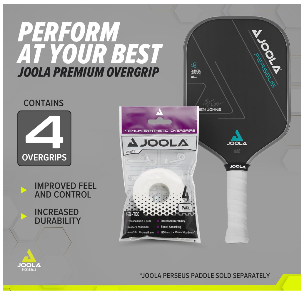 JOOLA Premium Synthetic Overgrips - The Pickleball Store