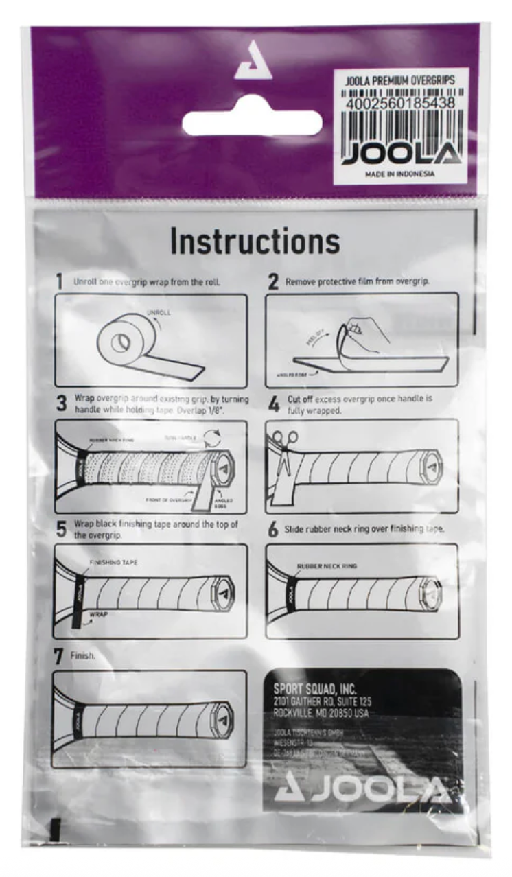 JOOLA Premium Synthetic Overgrips - The Pickleball Store