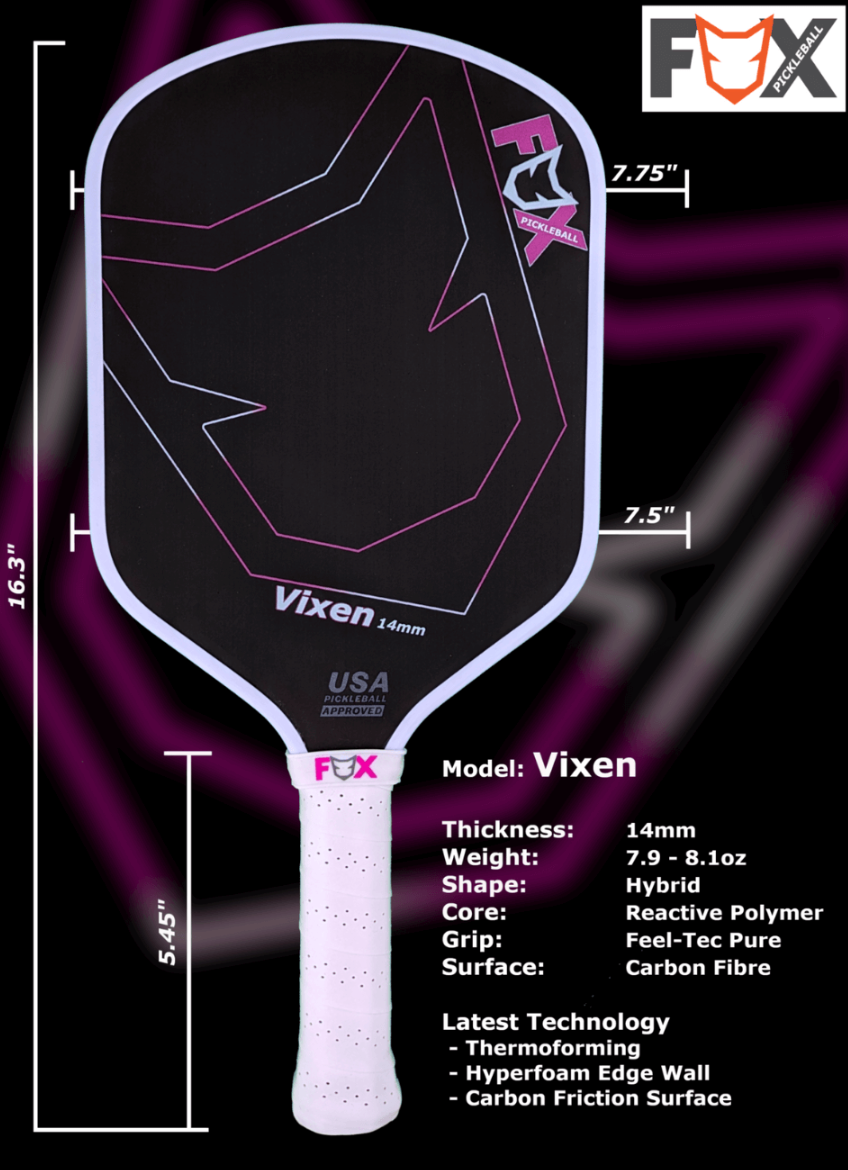 Fox Vixen Pickleball Paddle - The Pickleball Store