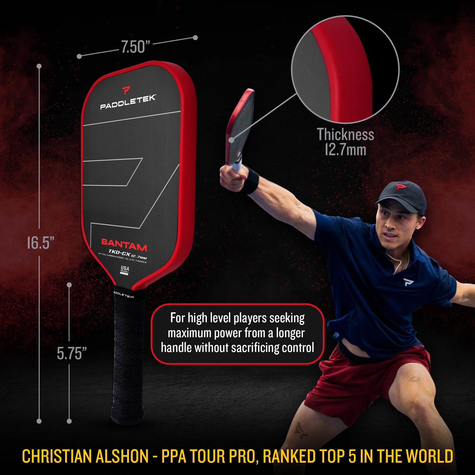Bantam TKO-CX 12.7 - The Pickleball Store
