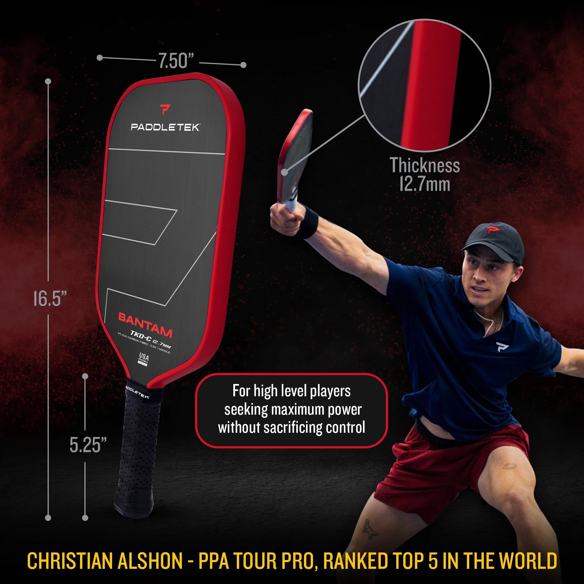 Bantam TKO-C 12.7mm - The Pickleball Store