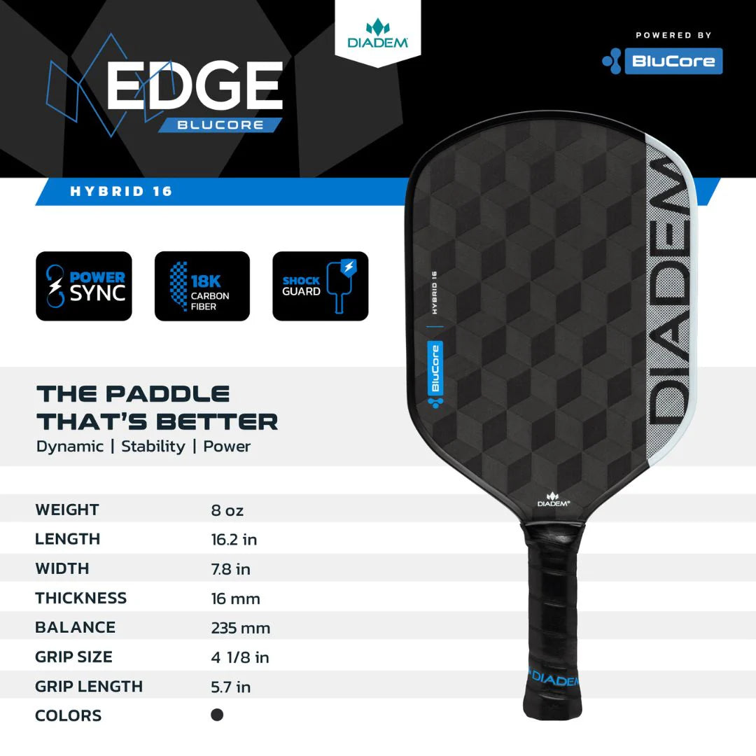 Diadem Edge BluCore Hybrid - The Pickleball Store