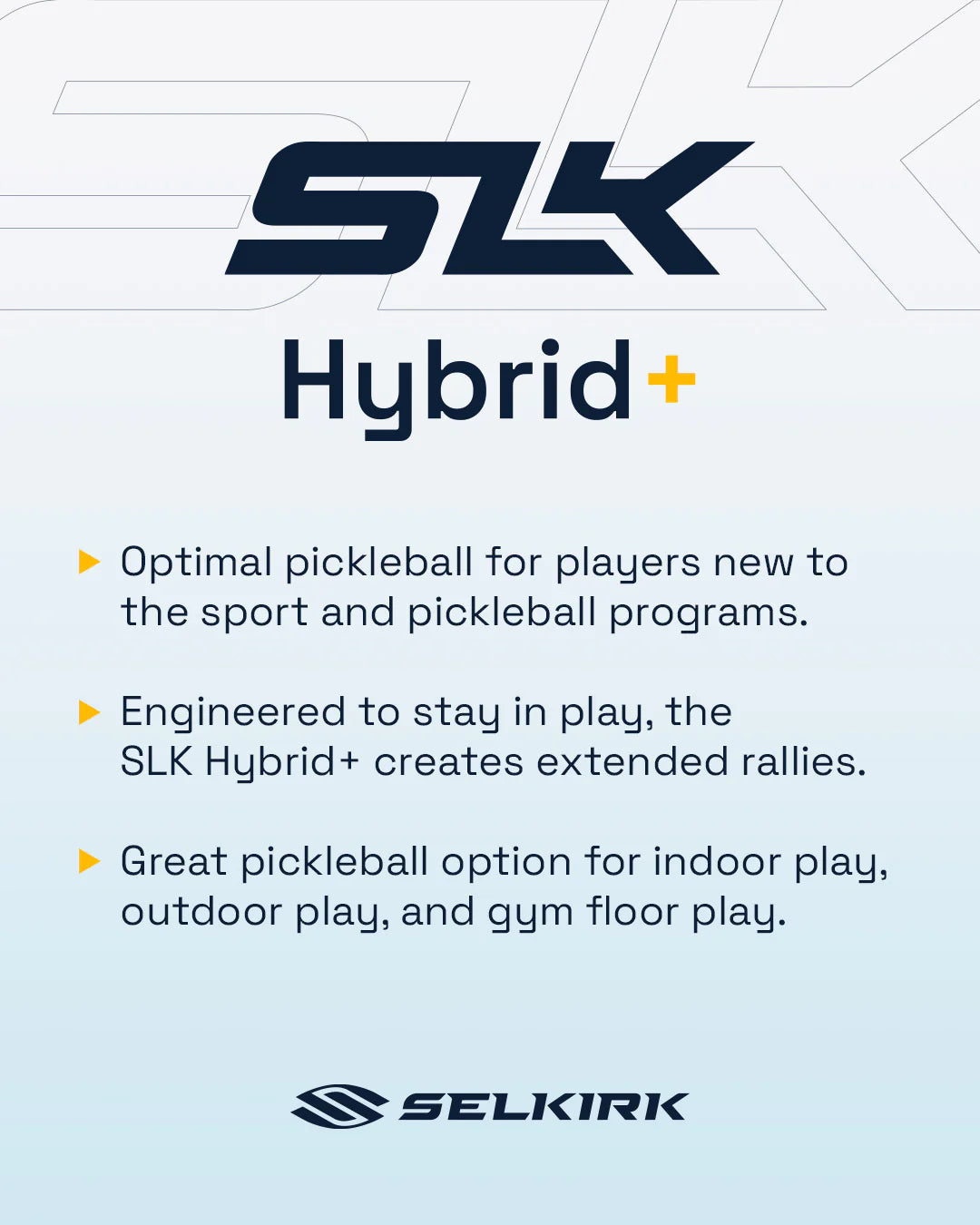 SLK Hybrid+ Ball (Indoors & Outdoors) - The Pickleball Store