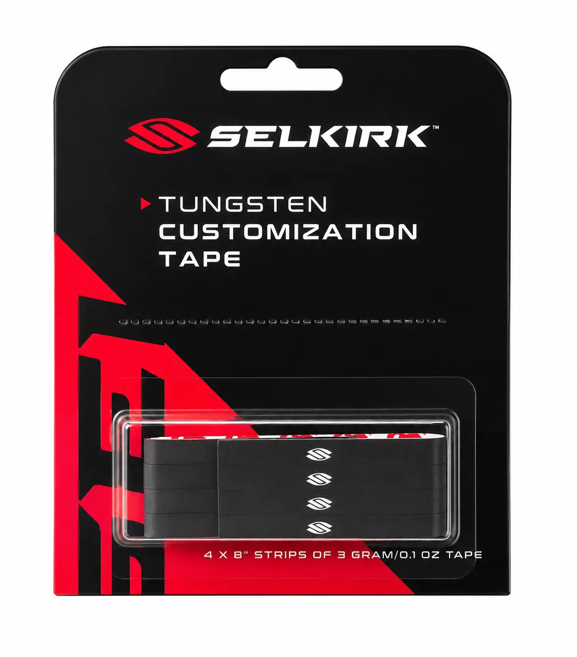Selkirk Tungsten Tape - Four 8" Strips of 0.1 oz Tape - The Pickleball Store