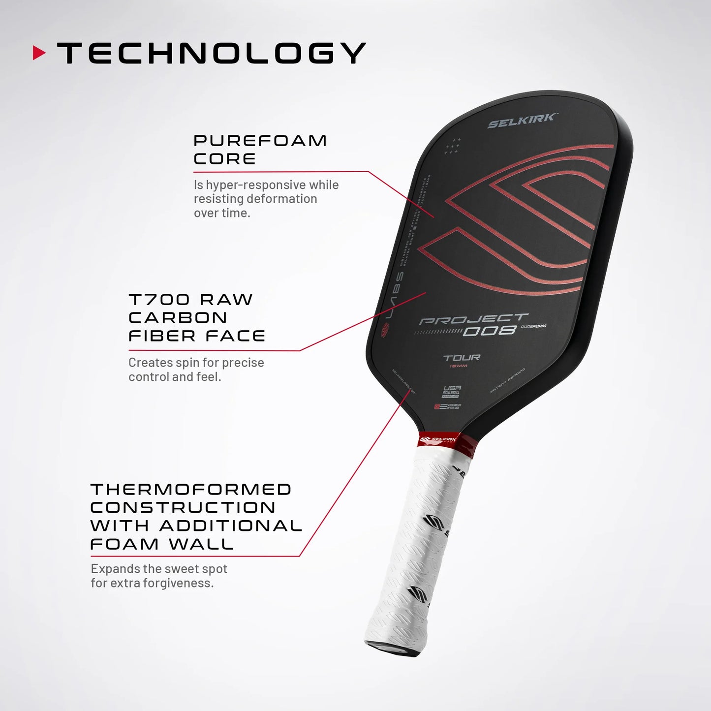 Selkirk Labs Project 008 Tour - The Pickleball Store