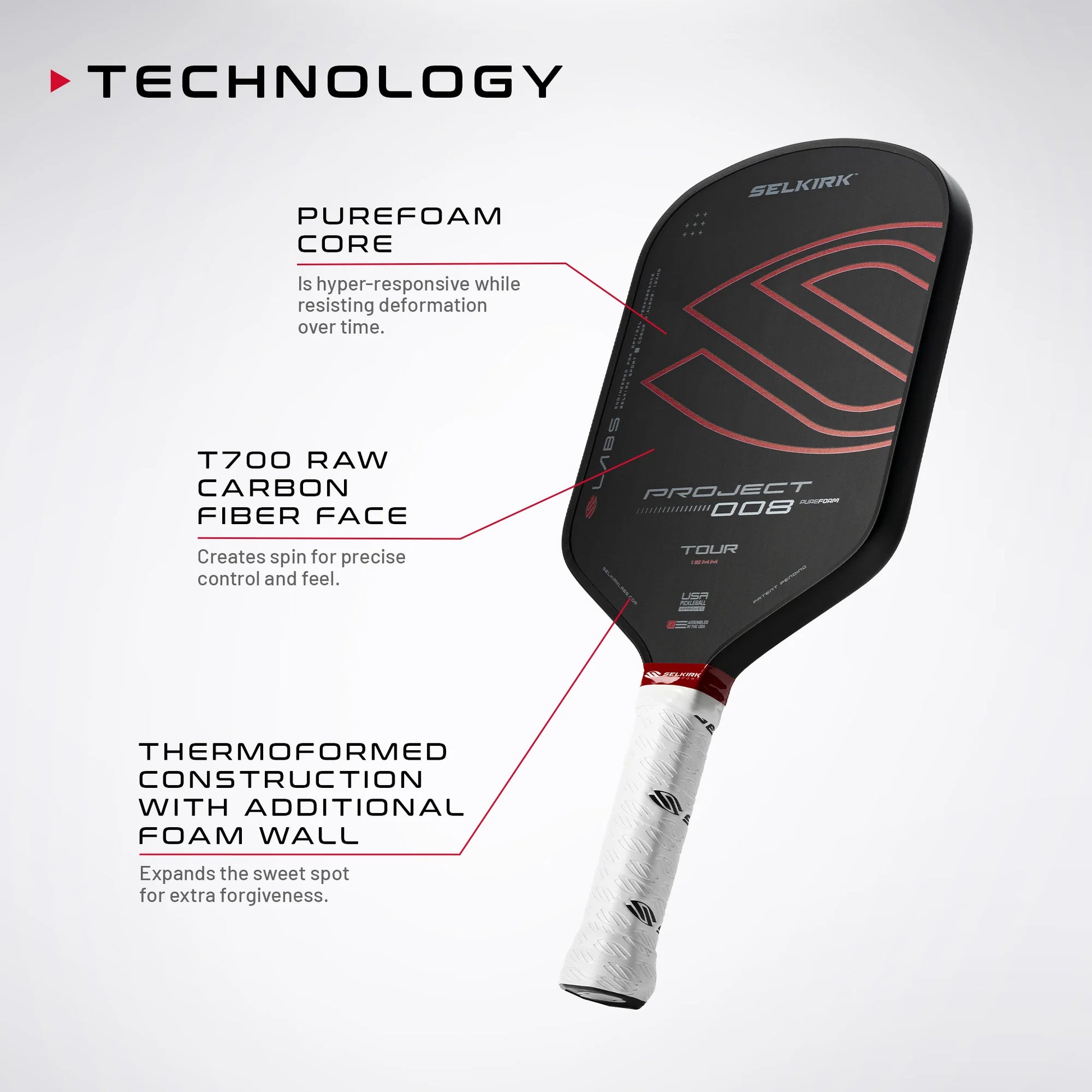 Selkirk Labs Project 008 Tour - The Pickleball Store