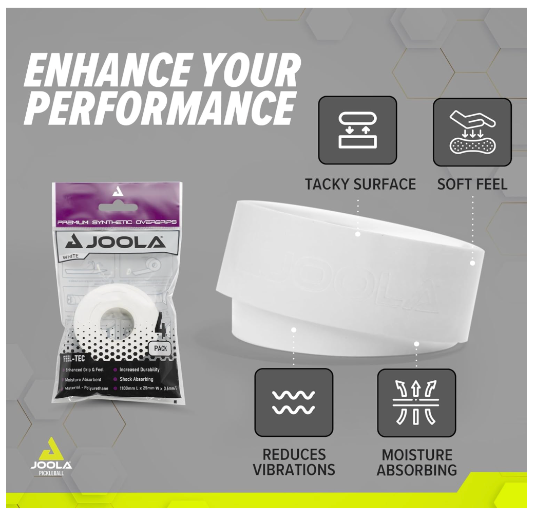 JOOLA Premium Synthetic Overgrips - The Pickleball Store