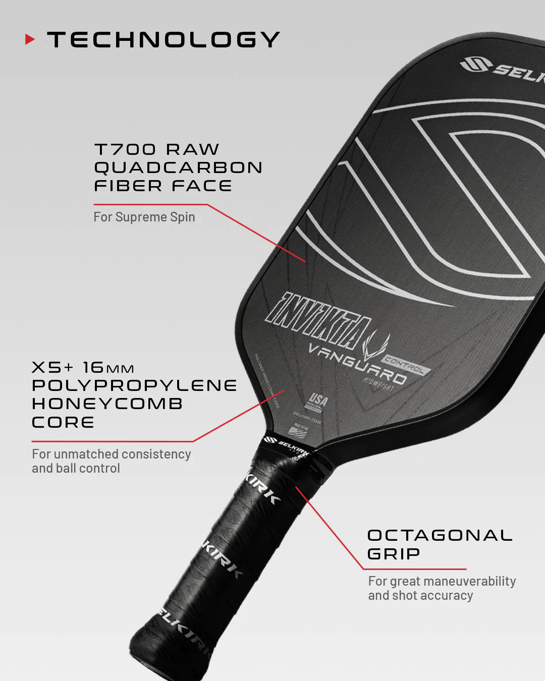 Vanguard Control Invikta - The Pickleball Store