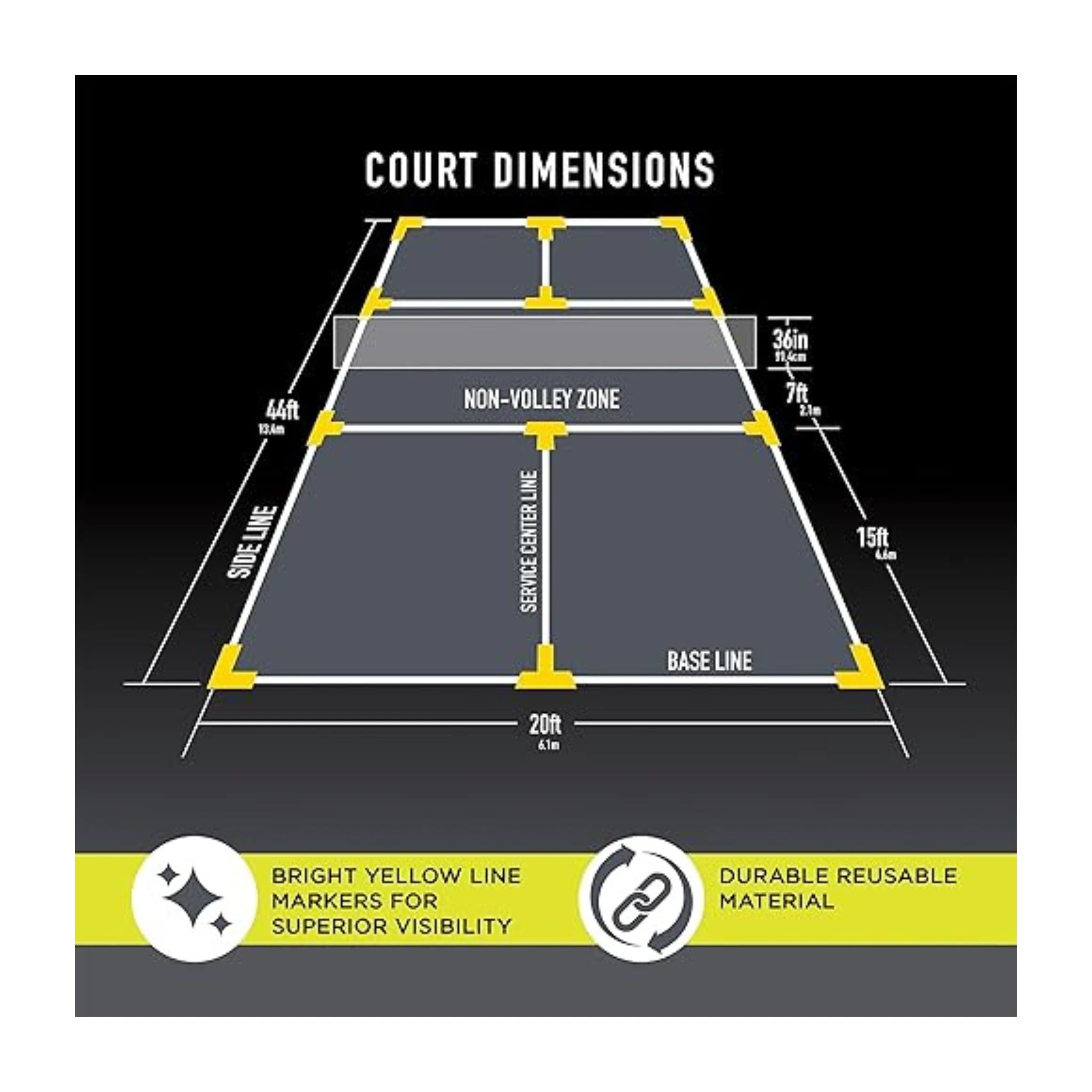 Franklin Pickleball Court Marker Kit - The Pickleball Store