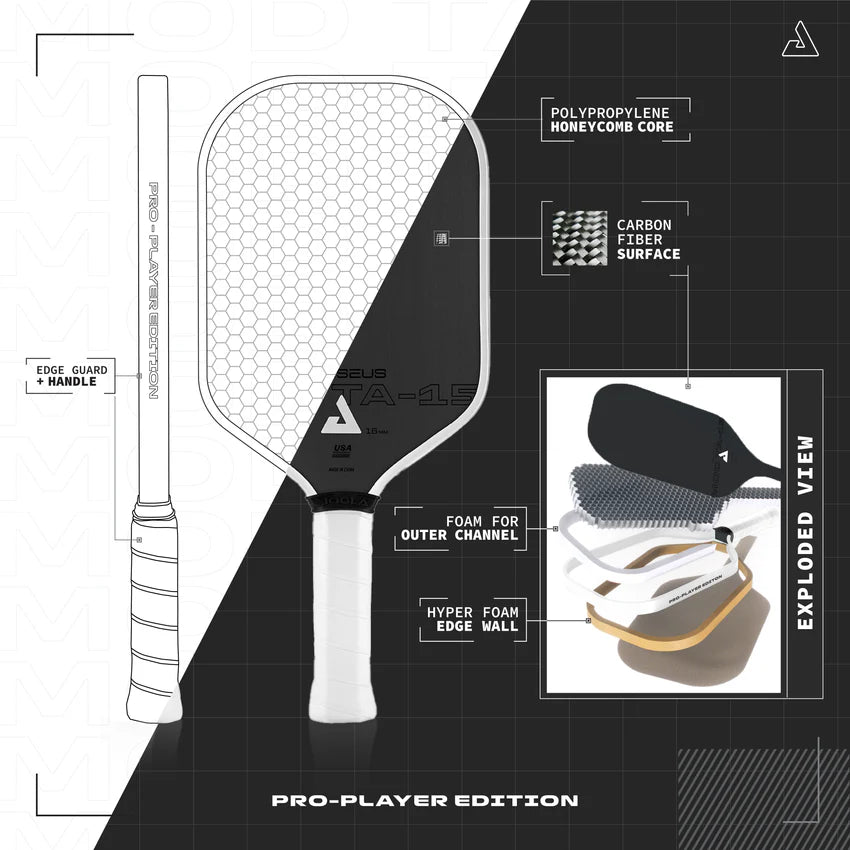 Perseus Mod TA-15 Pro Player Edition - 16mm - The Pickleball Store