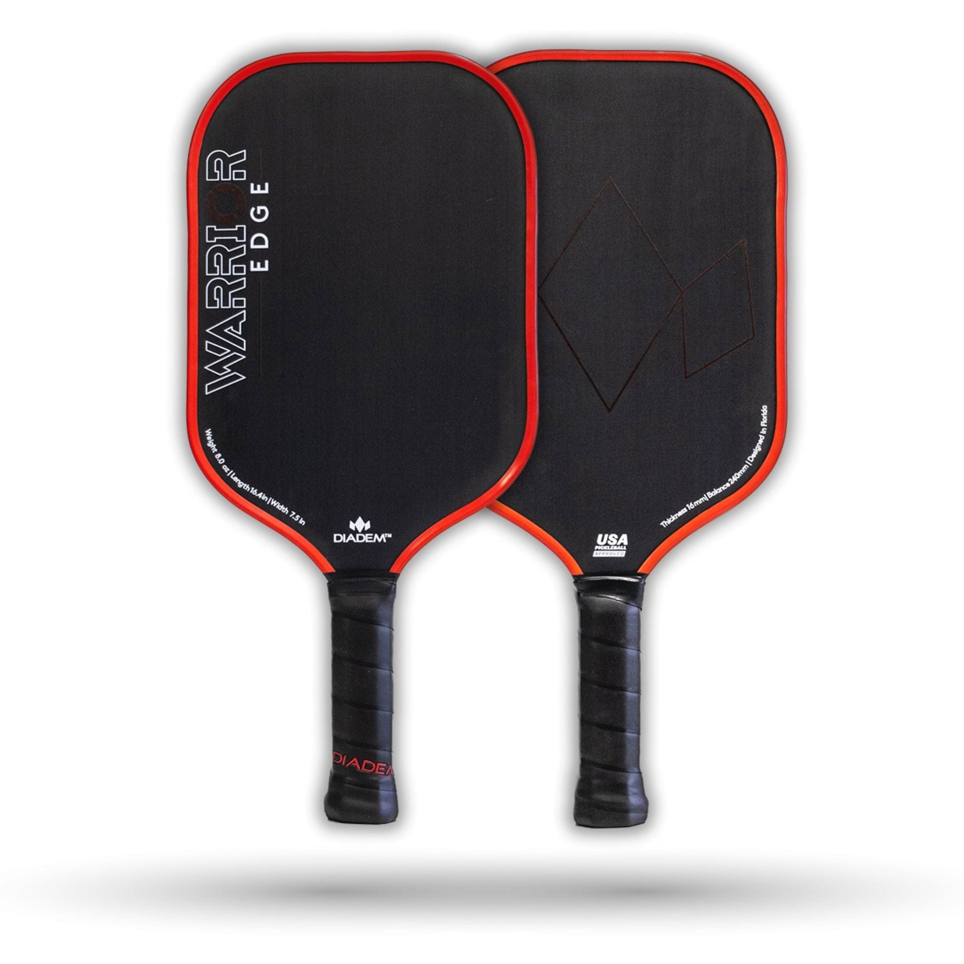 Diadem Warrior Edge Front and Back - The Pickleball Store